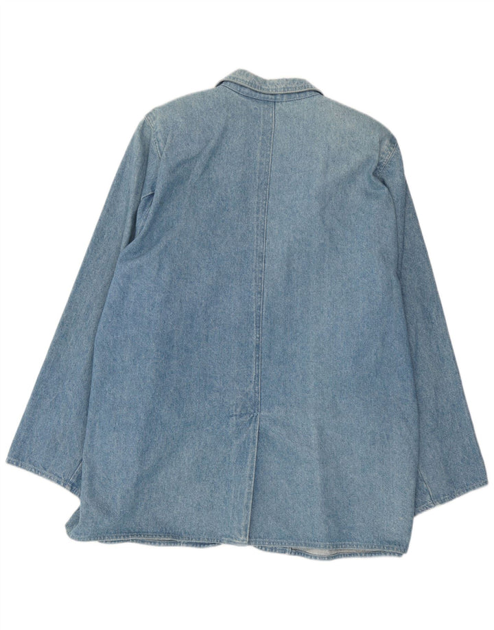 Vintage Damen 2 Knopf Jeans Blazer Jacke UK 18 XL Blau