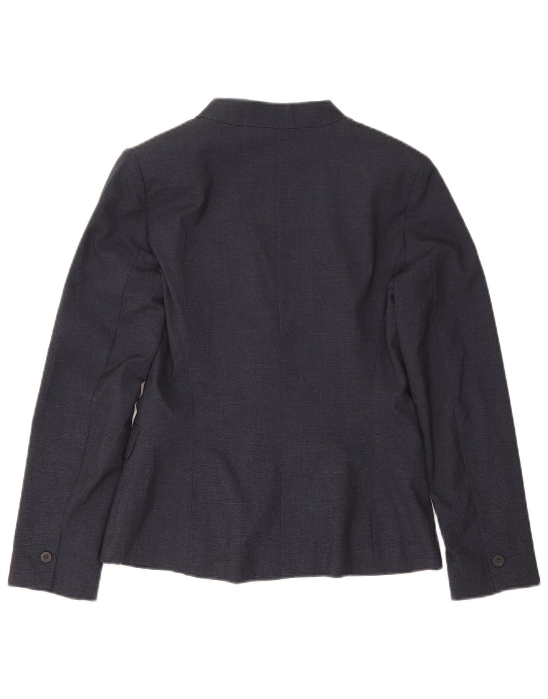 Zara Damen 1-Knopf-Blazerjacke EU 38 Small Marineblau Polyester