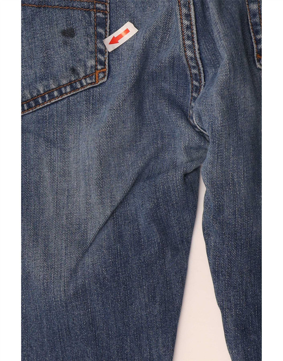 Armani Herren J45 Regular Straight Jeans W38 L34 Blaue Baumwolle