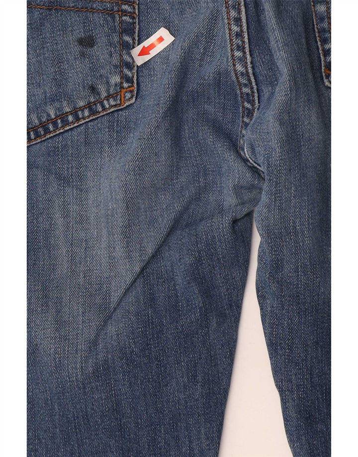 Armani Herren J45 Regular Straight Jeans W38 L34 Blaue Baumwolle