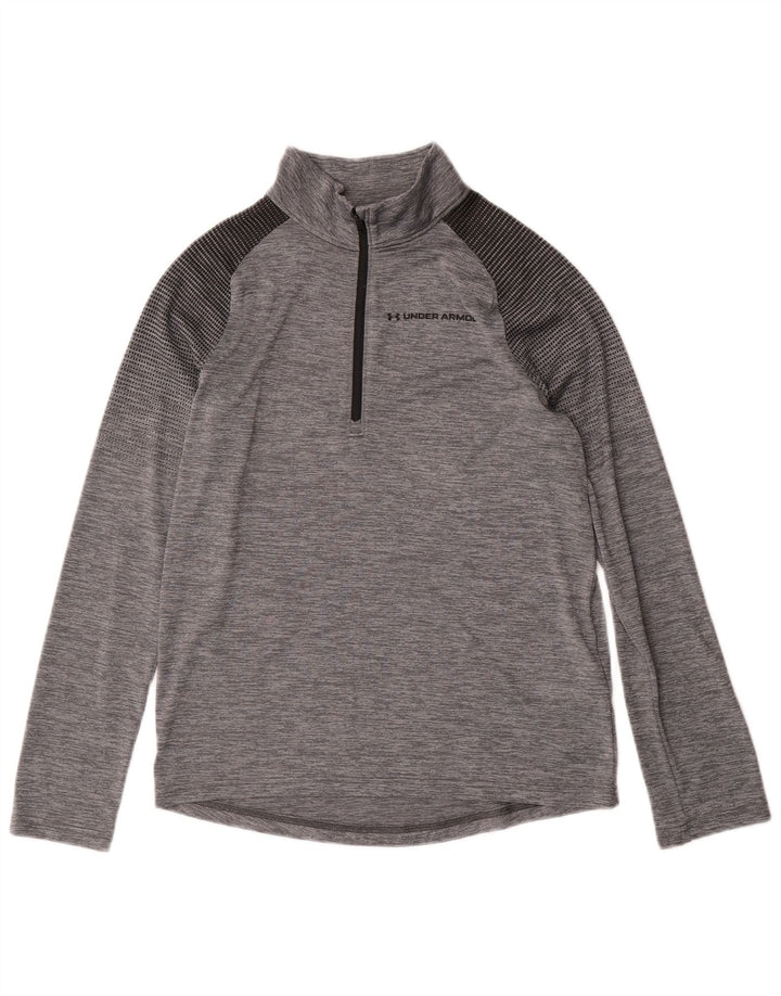 UNDER ARMOUR Pullover-Trainingsanzug für Jungen, 11–12 Jahre, Größe L, Grau, Nadelstreifen