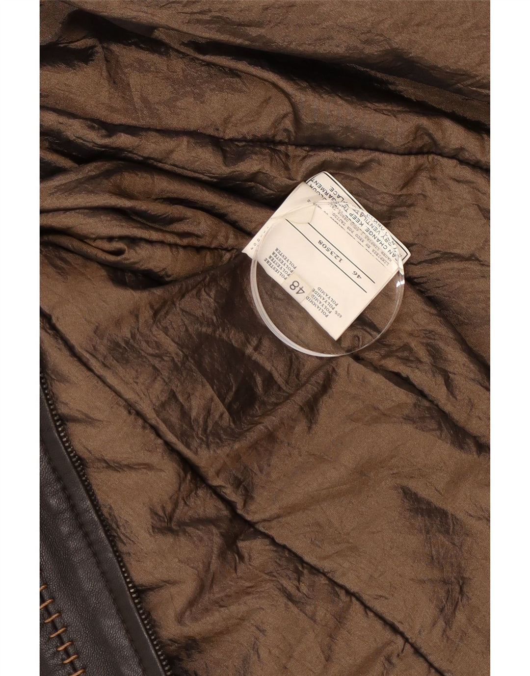 Mabrun Damen Lederjacke IT 48 XL Schwarzes Leder