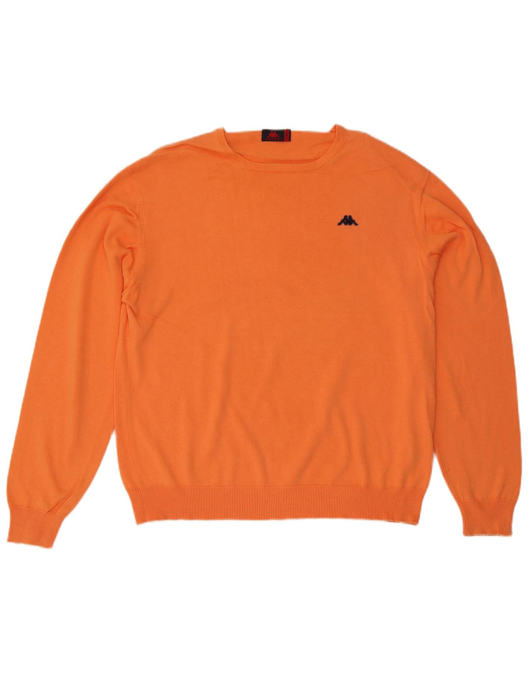 Kappa Herren Rundhalspullover Pullover XL Orange Baumwolle