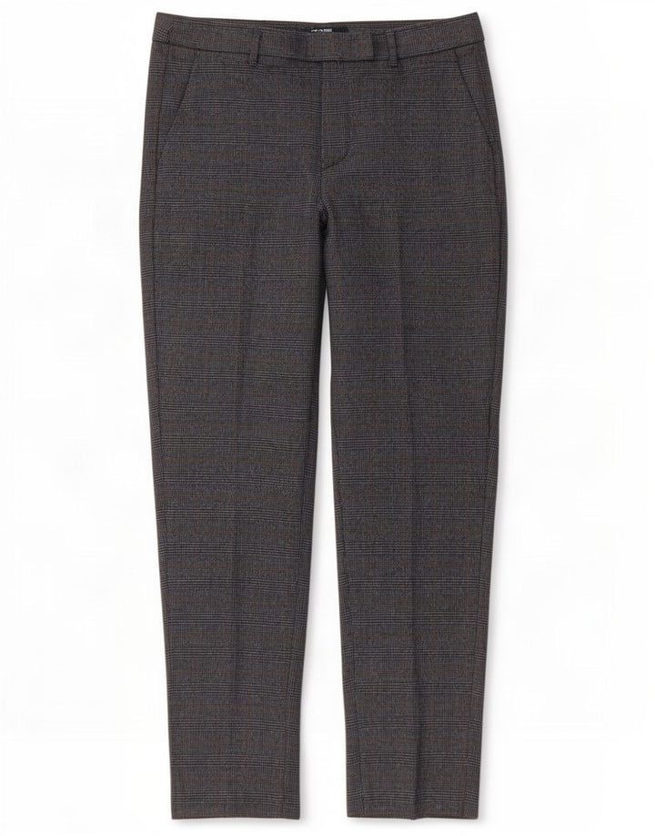 Marks & Spencer Womens Chino Trousers UK 14 Medium W32 L27 Grey Plaid