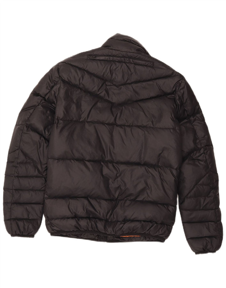 Diesel Herren Wattierte Jacke UK 38 Mittelschwarzes Nylon