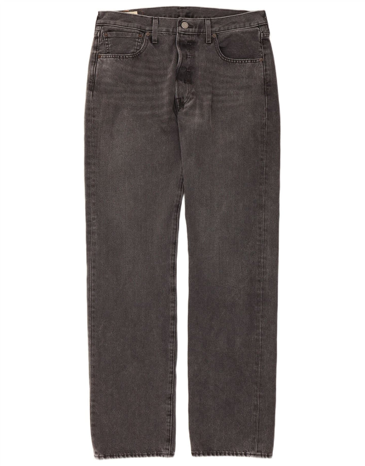 Levi's Herren 501 Straight Jeans W33 L32 Graue Baumwolle