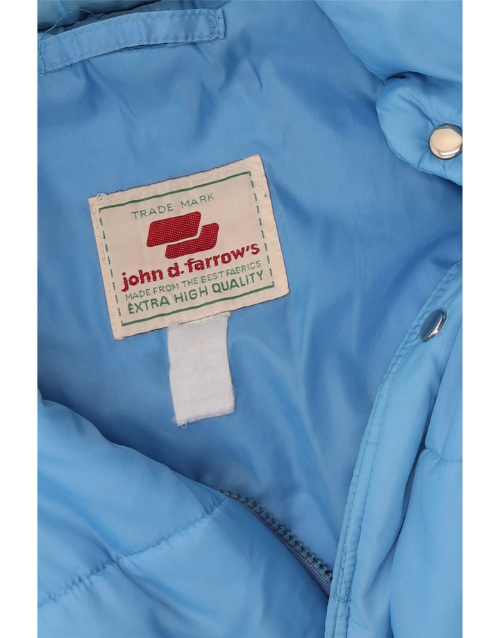 Vintage Herren Wattierte Jacke UK 40 Groß Blau
