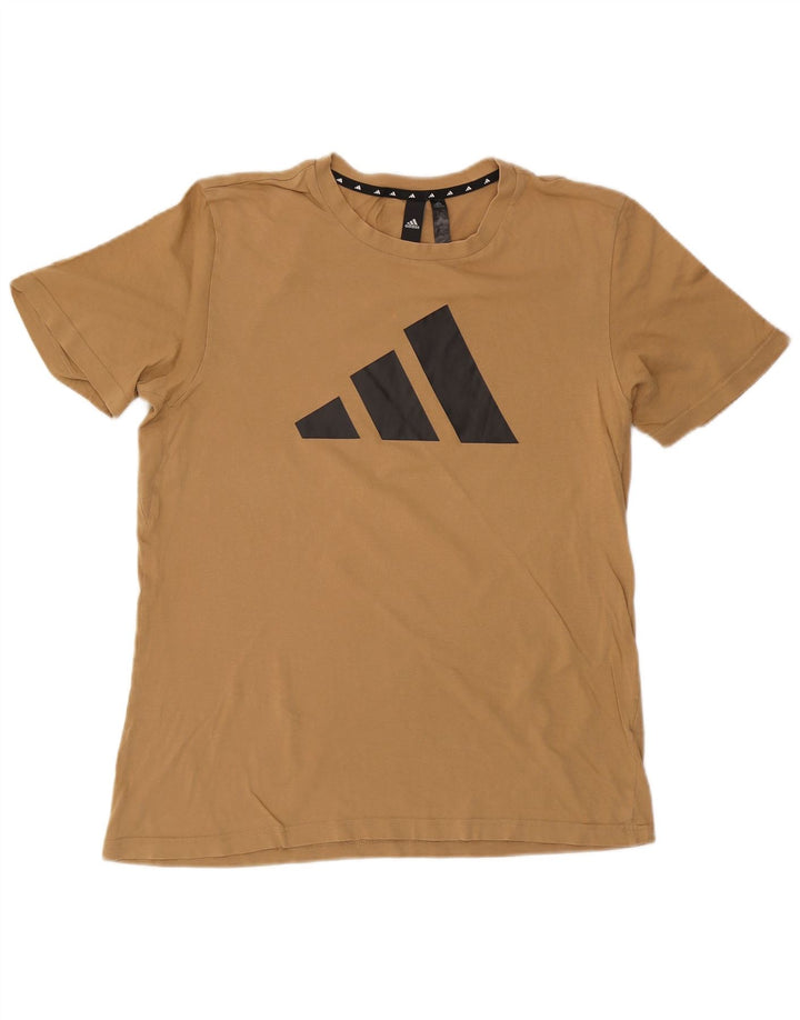 Adidas Herren Grafik-T-Shirt aus mittelbeiger Baumwolle