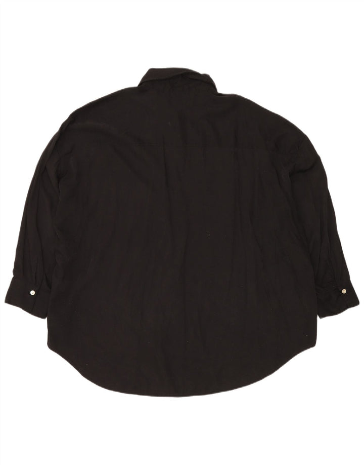 ZARA Damen Übergroßes Hemd UK 18 XL Schwarz