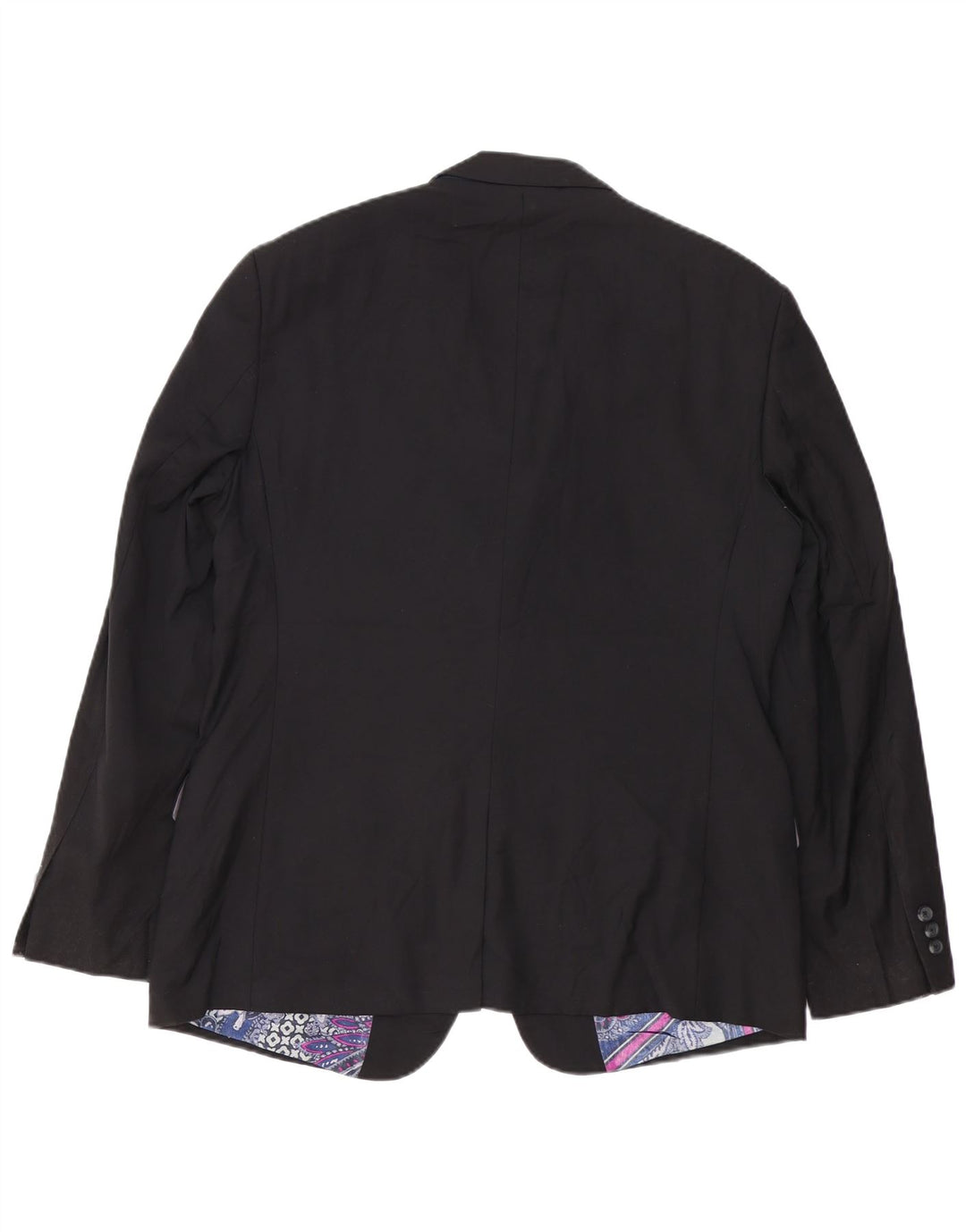 TED BAKER Herren-Blazer mit 2 Knöpfen, UK 42, XL, schwarze Wolle