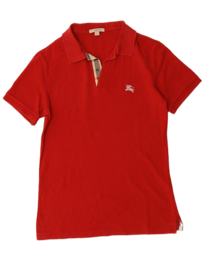 Burberry Herren Poloshirt XS Rote Baumwolle