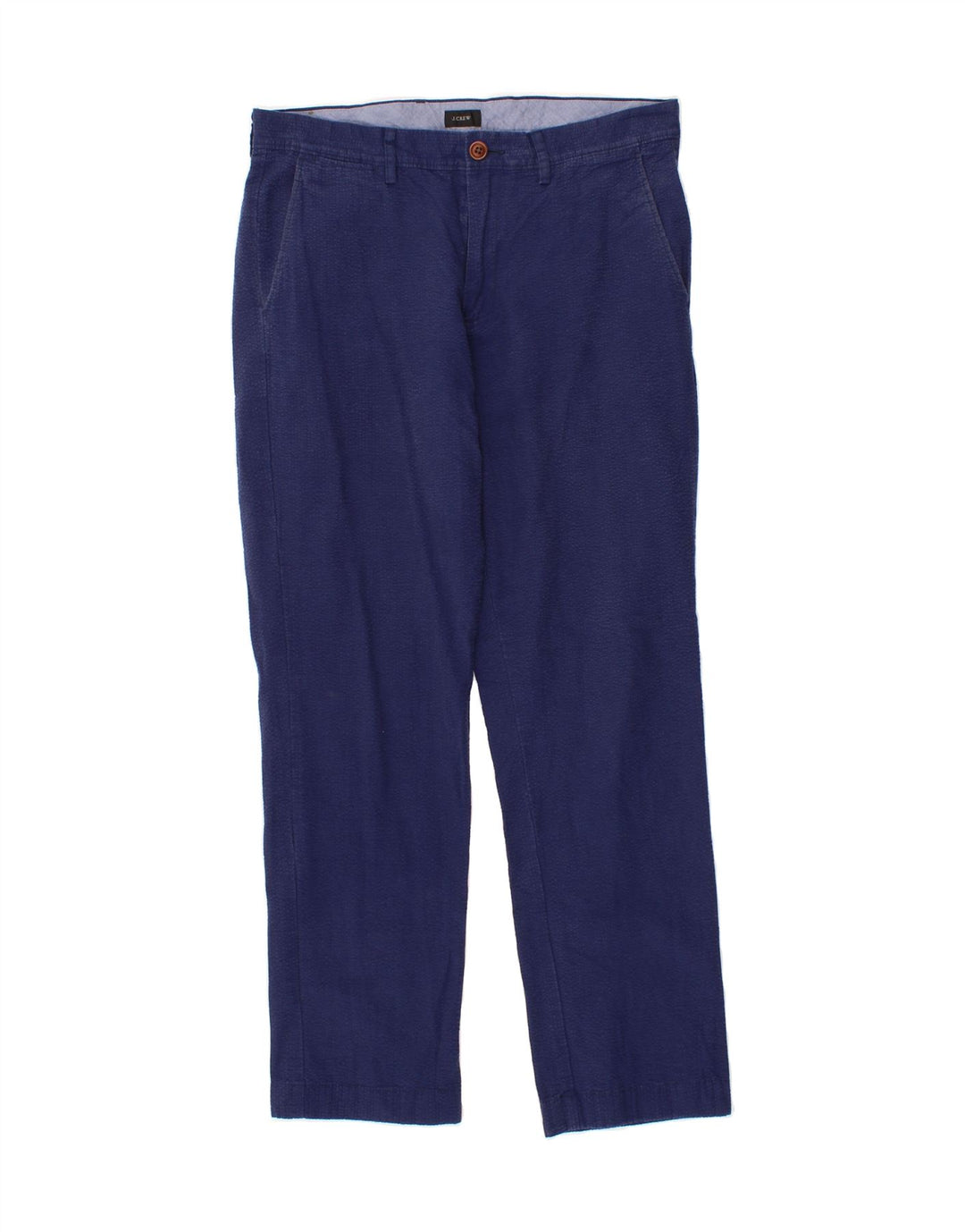 J. CREW Womens Slim Chino Trousers  W32 L30 Blue Cotton Vintage J. Crew and Second-Hand J. Crew from Messina Hembry 