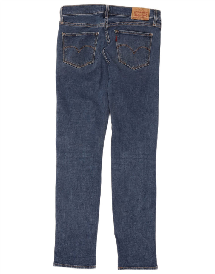 Levi's Damen 312 Distressed Shaping Slim Jeans W28 L27 Blaue Baumwolle