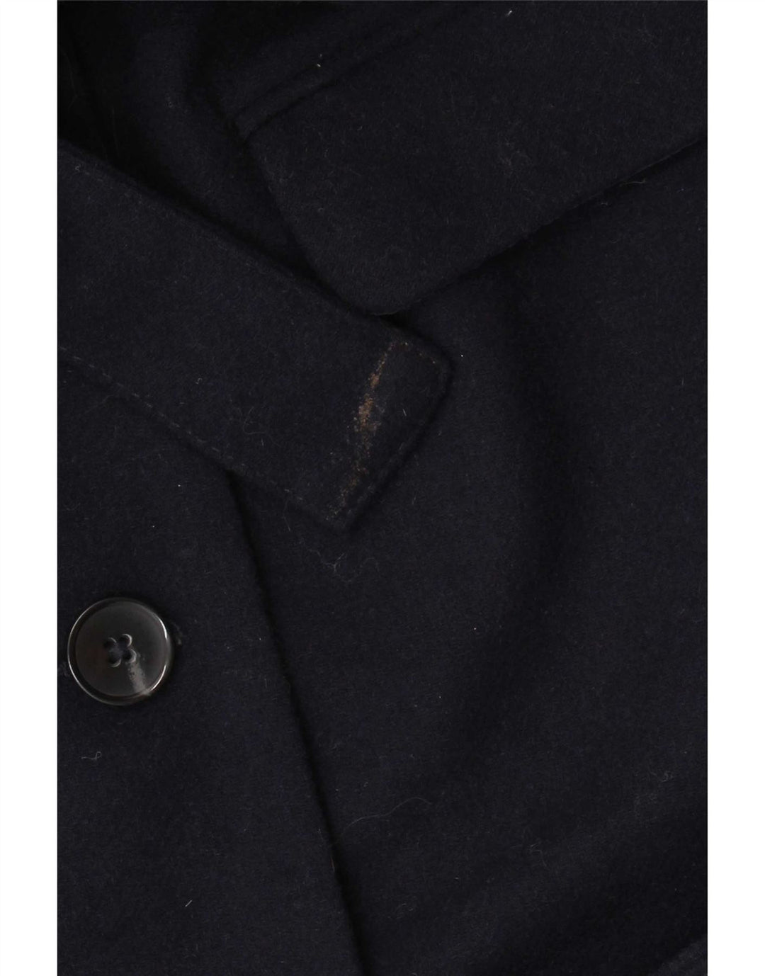 Levi's Damenmantel UK 14 Mittelblaue Wolle aus Marineblau