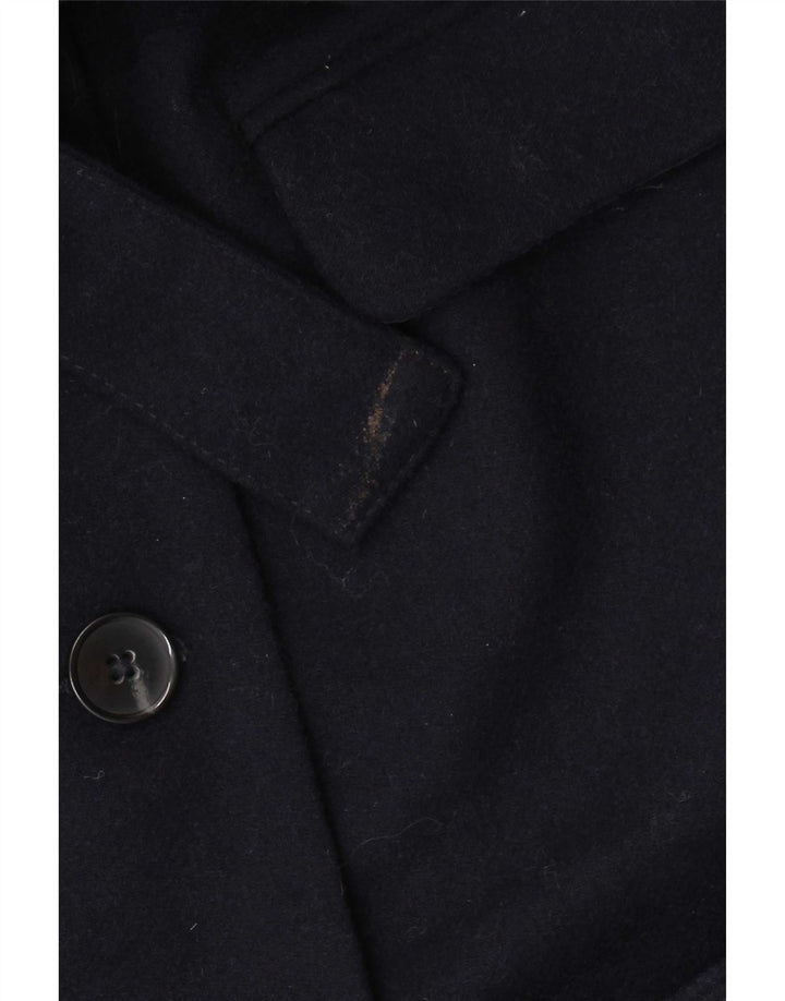Levi's Damenmantel UK 14 Mittelblaue Wolle aus Marineblau