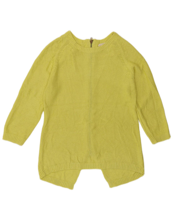 Zara Damen-Pullover mit U-Boot-Ausschnitt, Gr. 16, Gelb