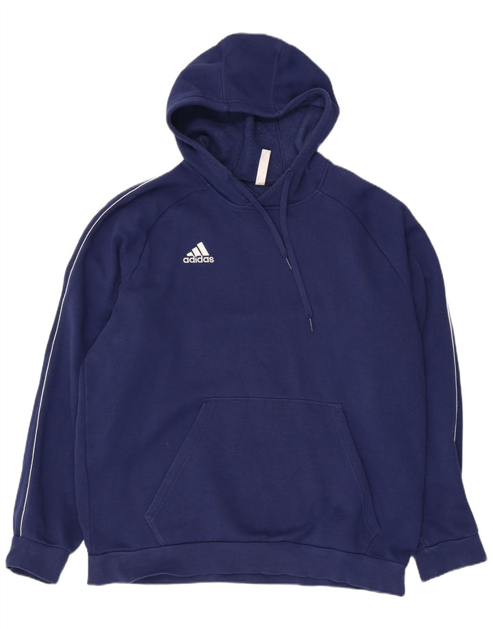 Adidas Herren Kapuzenpullover XL Marineblau Baumwolle
