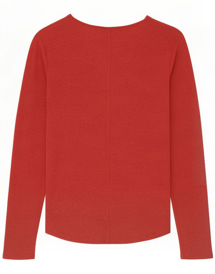 Massimo Dutti Damen Top Langarm UK 10 Small Red
