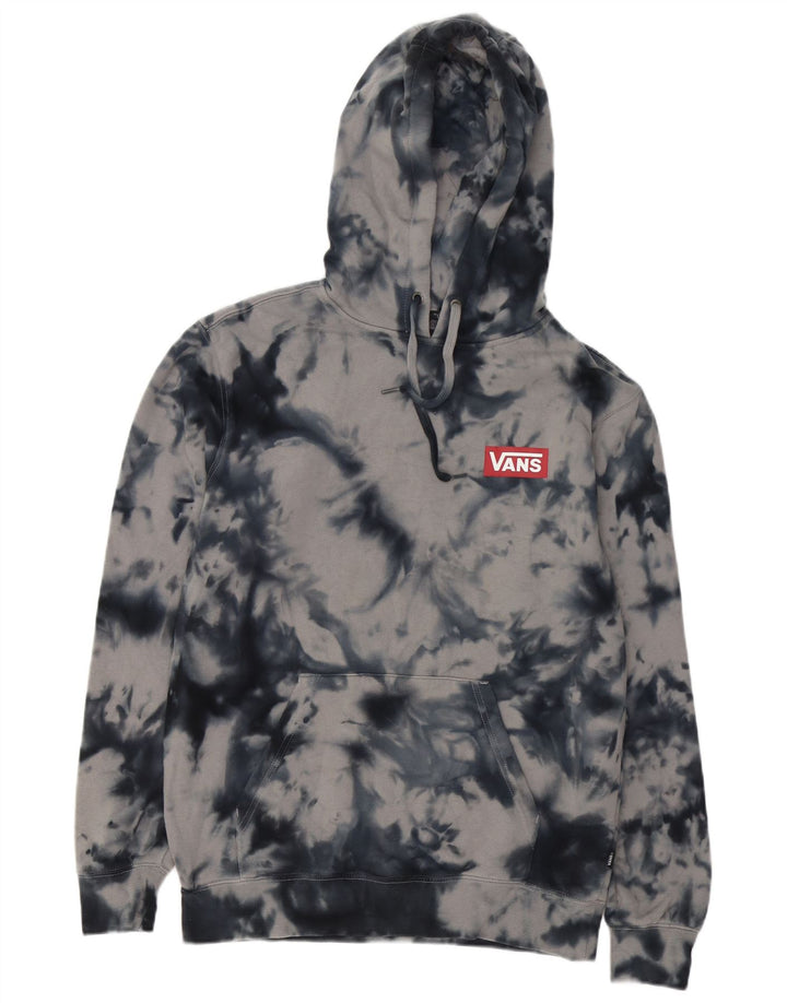 Vans Herren-Kapuzenpullover mit Grafik, Größe S, Grau, Batik-Baumwolle