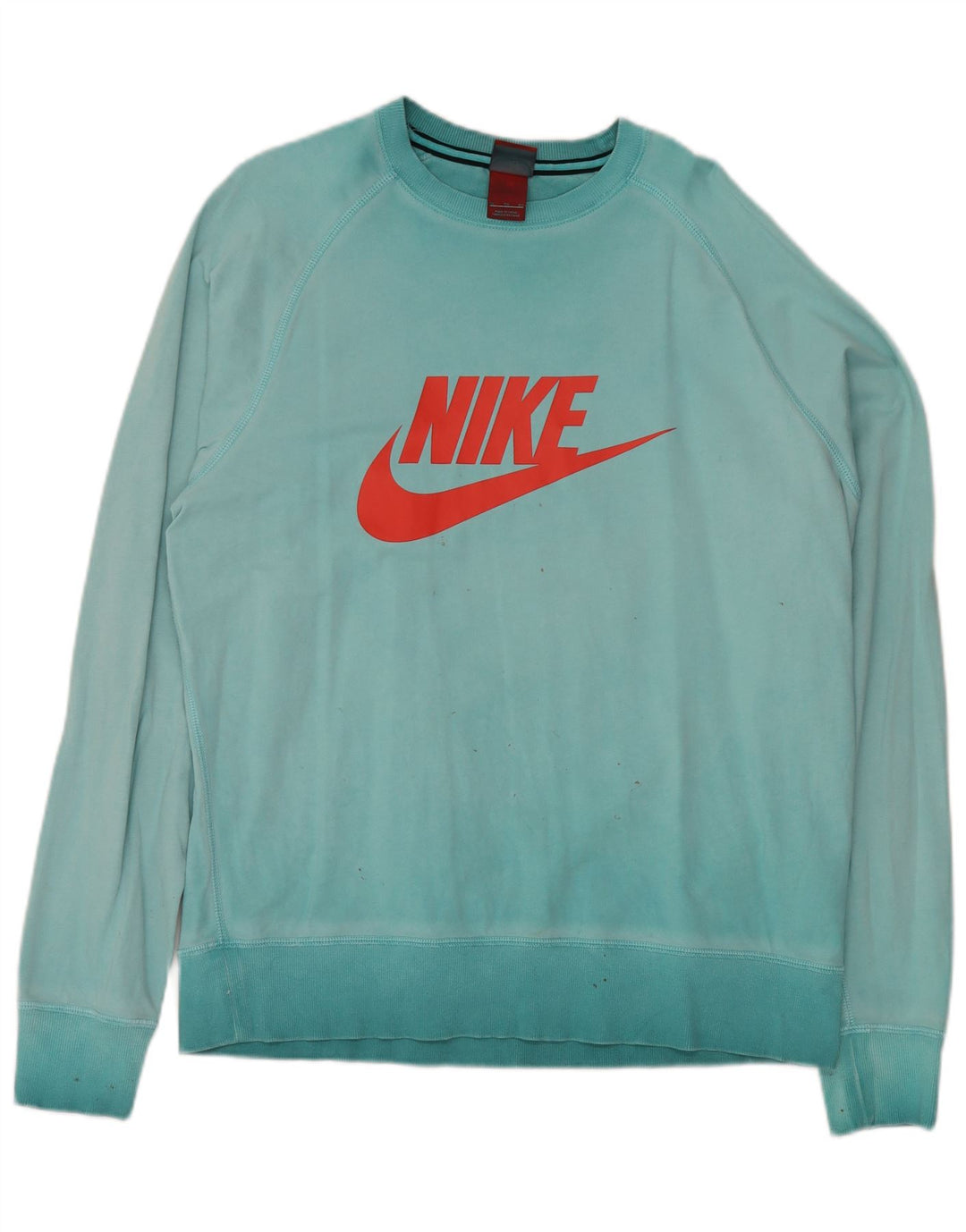 NIKE Herren-Sweatshirt mit Grafik, XL, türkisfarbene Baumwolle