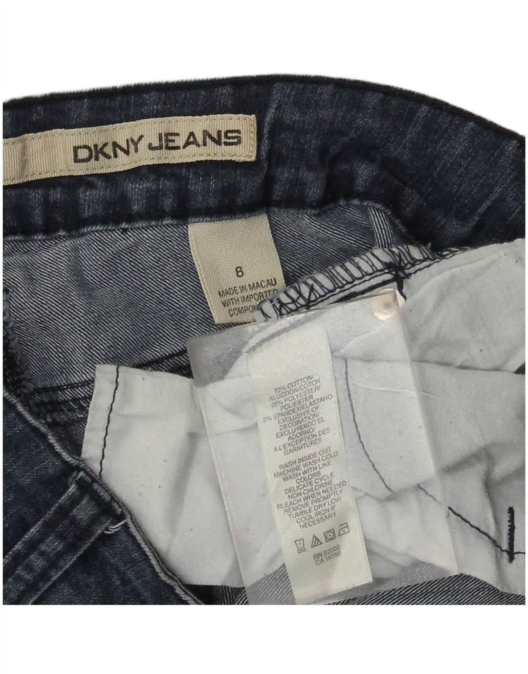 Dkny Damen Slim Jeans US 8 Medium W30 L31 Marineblaue Baumwolle