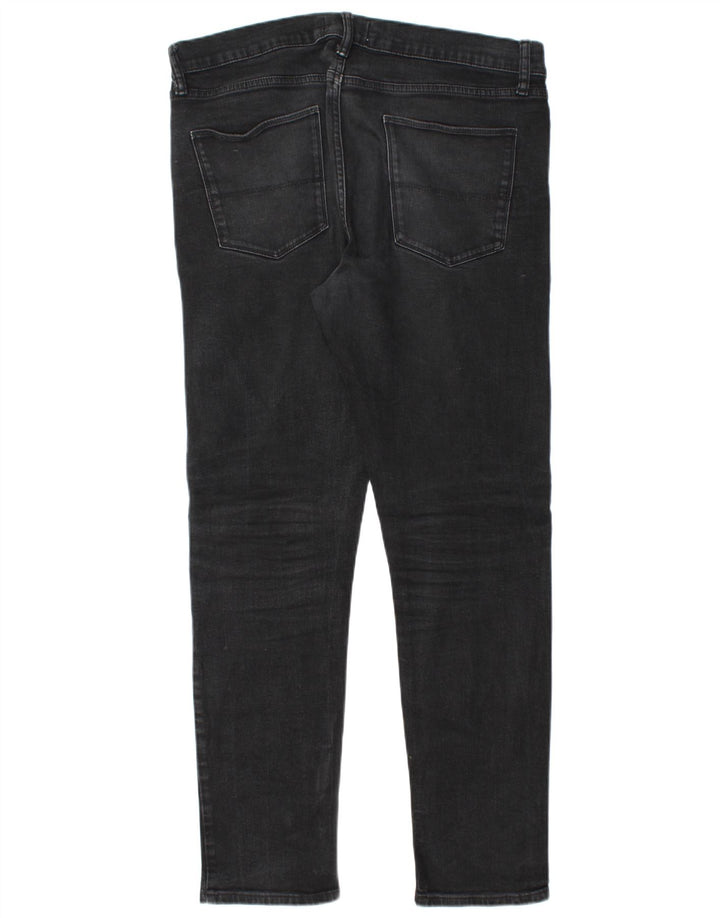 Marks & Spencer Herren Slim Jeans W36 L33 Schwarze Baumwolle