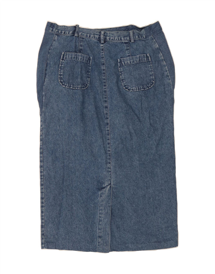 RUFF HEWN Womens Denim Skirt US 10 Large W36  Blue Cotton Vintage Ruff Hewn and Second-Hand Ruff Hewn from Messina Hembry 