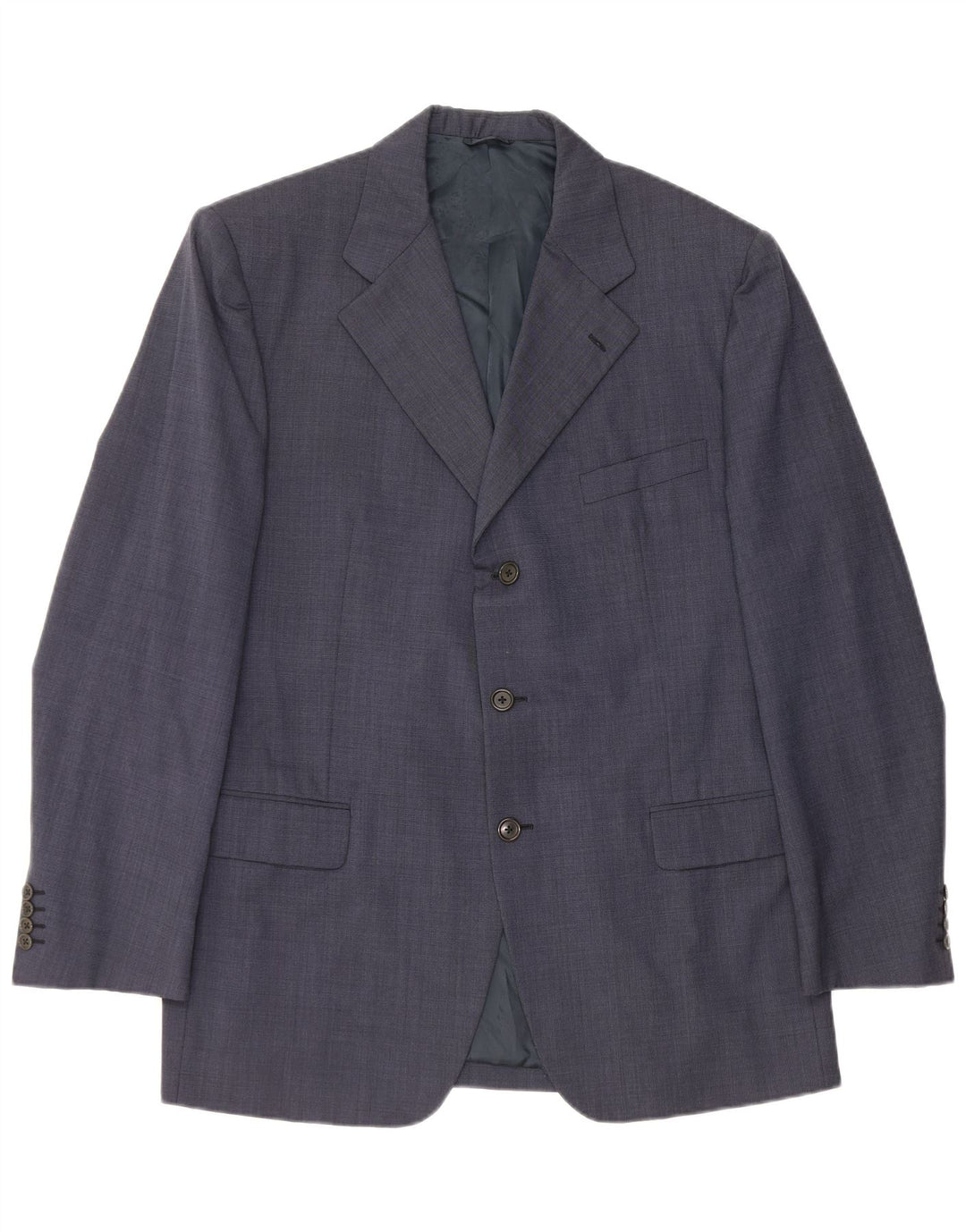 Burberry Herren-Blazer mit 3 Knöpfen, IT 54, große marineblaue Wolle