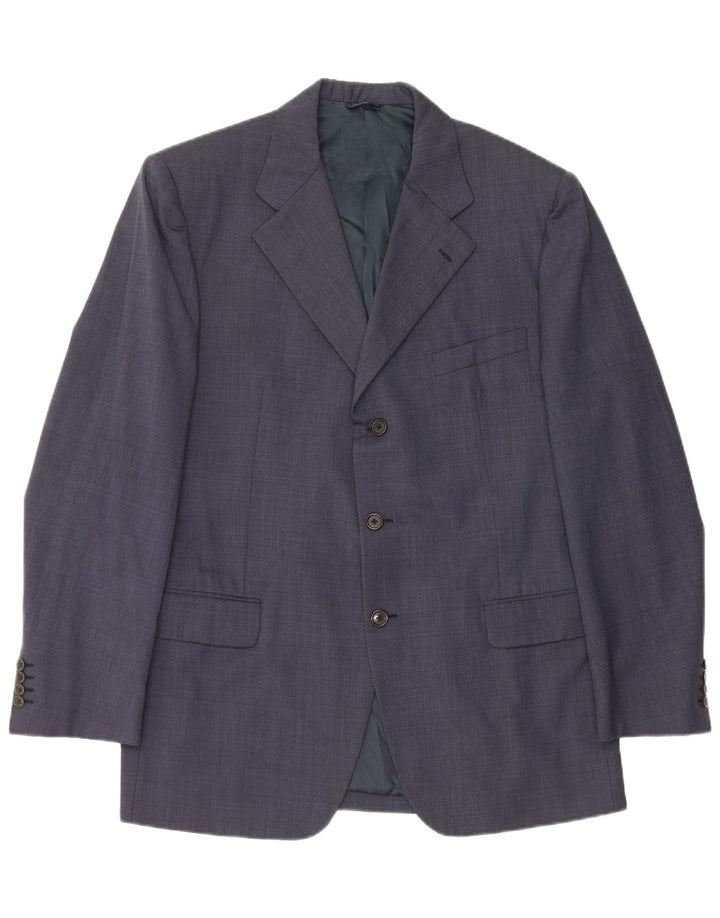 Burberry Herren-Blazer mit 3 Knöpfen, IT 54, große marineblaue Wolle
