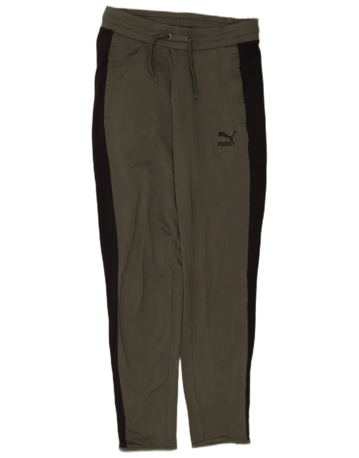 Puma Herren-Trainingshose, klein, graues Colourblock-Polyester