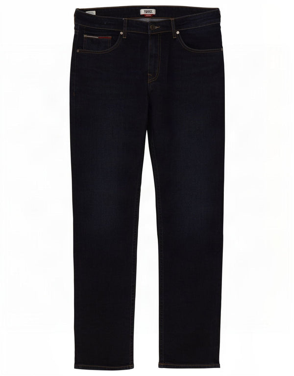 Tommy Hilfiger Herren Straight Jeans W34 L34 Marineblau Baumwolle