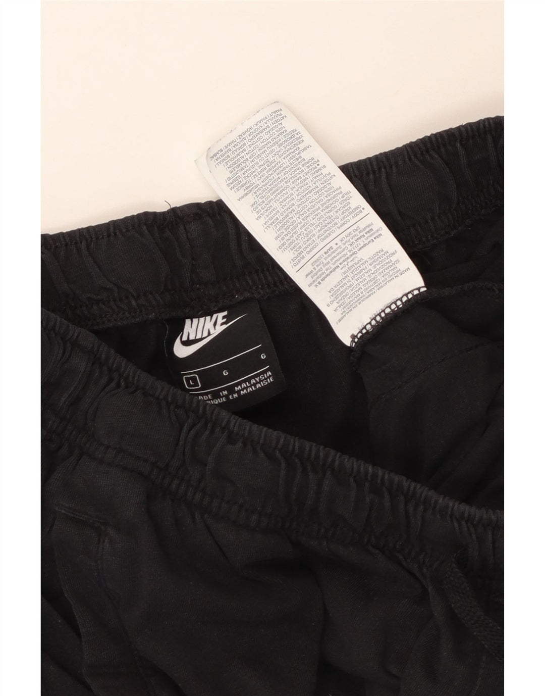 NIKE Herren-Sportshorts, groß, schwarze Baumwolle
