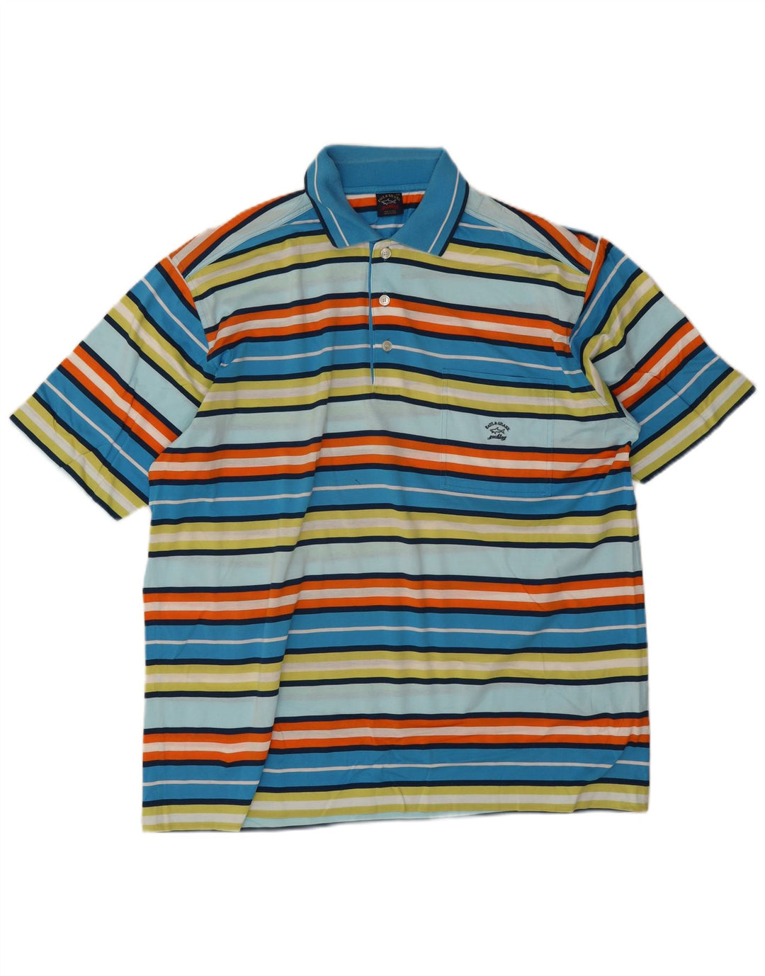 Paul & Shark Herren-Poloshirt 2XL, mehrfarbig, gestreift, Baumwolle