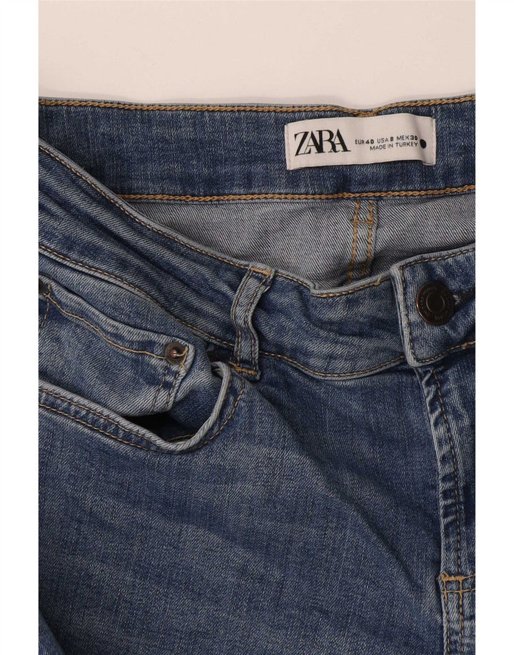 Zara Damen Bootcut Jeans EU 40 Medium W30 L29 Blau