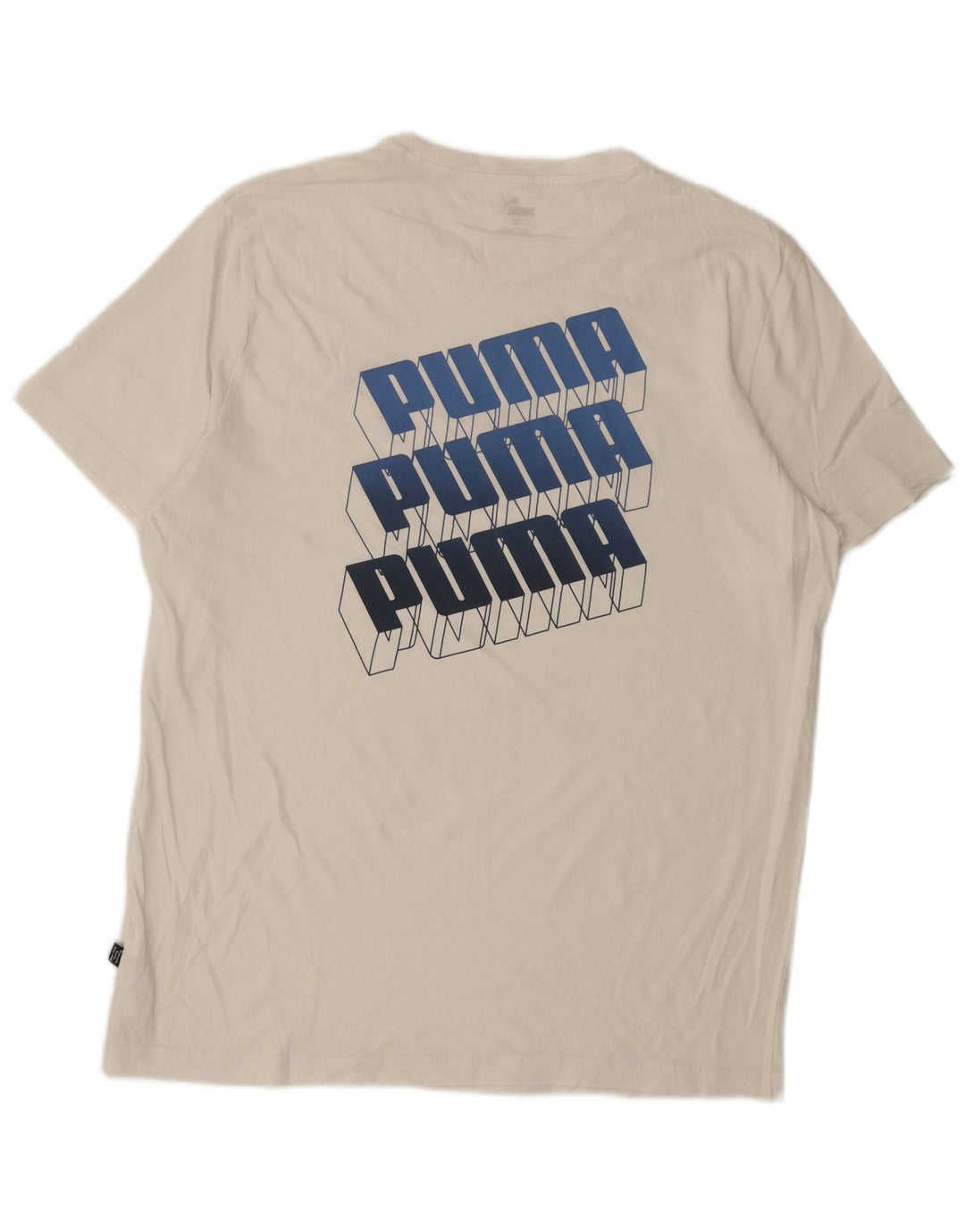 Puma Herren Grafik T-Shirt Top 2XL Weiße Baumwolle
