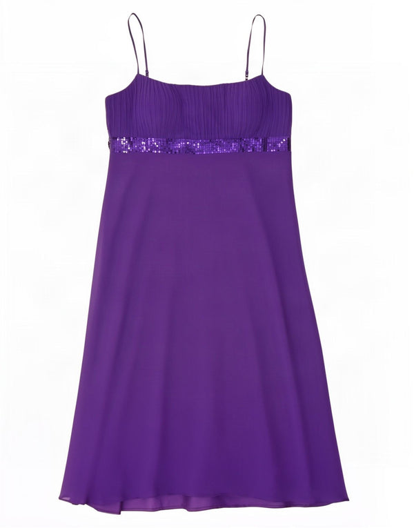 Debut Maxi-Ärmelloses Slip-Kleid für Damen, Gr. 46, Größe L, Lila