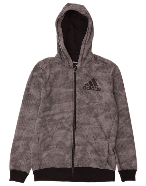 Adidas Jungen Climalite Zip Hoodie Pullover 15-16 Jahre Grau Camouflage