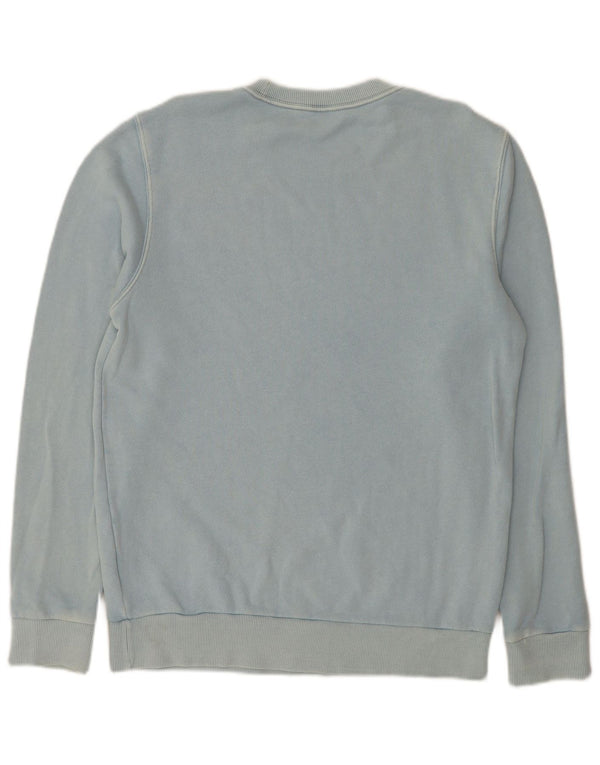 Reebok Damen Sweatshirt Pullover UK 14 Mittelblaue Baumwolle