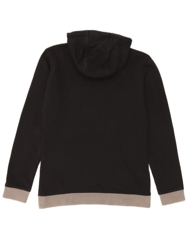 Kappa Herren-Kapuzenpullover mit Grafik, Mittelschwarz, Colourblock-Baumwolle