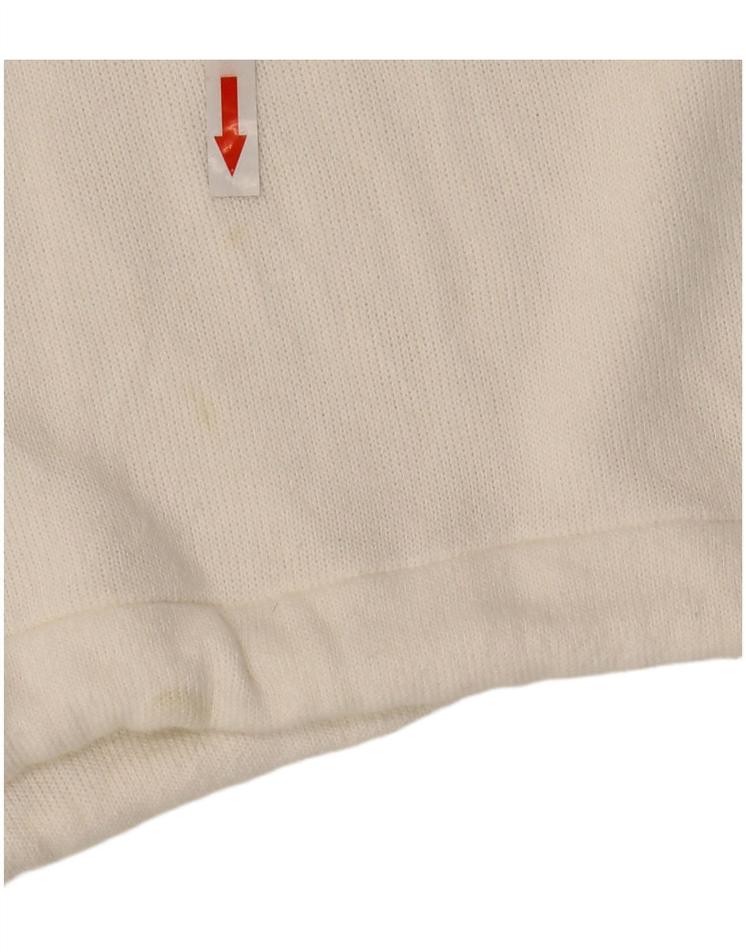 Zara Damen Crop Sweatshirt Pullover UK 10 Small Weiß