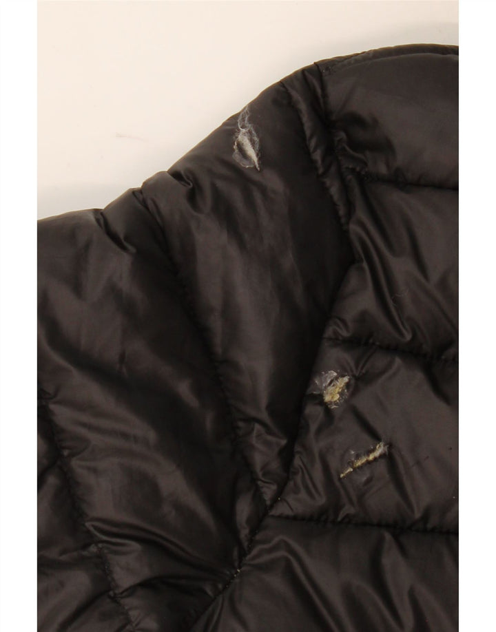 Champion Wattierte Jacke mit Kapuze für Jungen, 11–12 Jahre, Größe L, Schwarz, Polyester