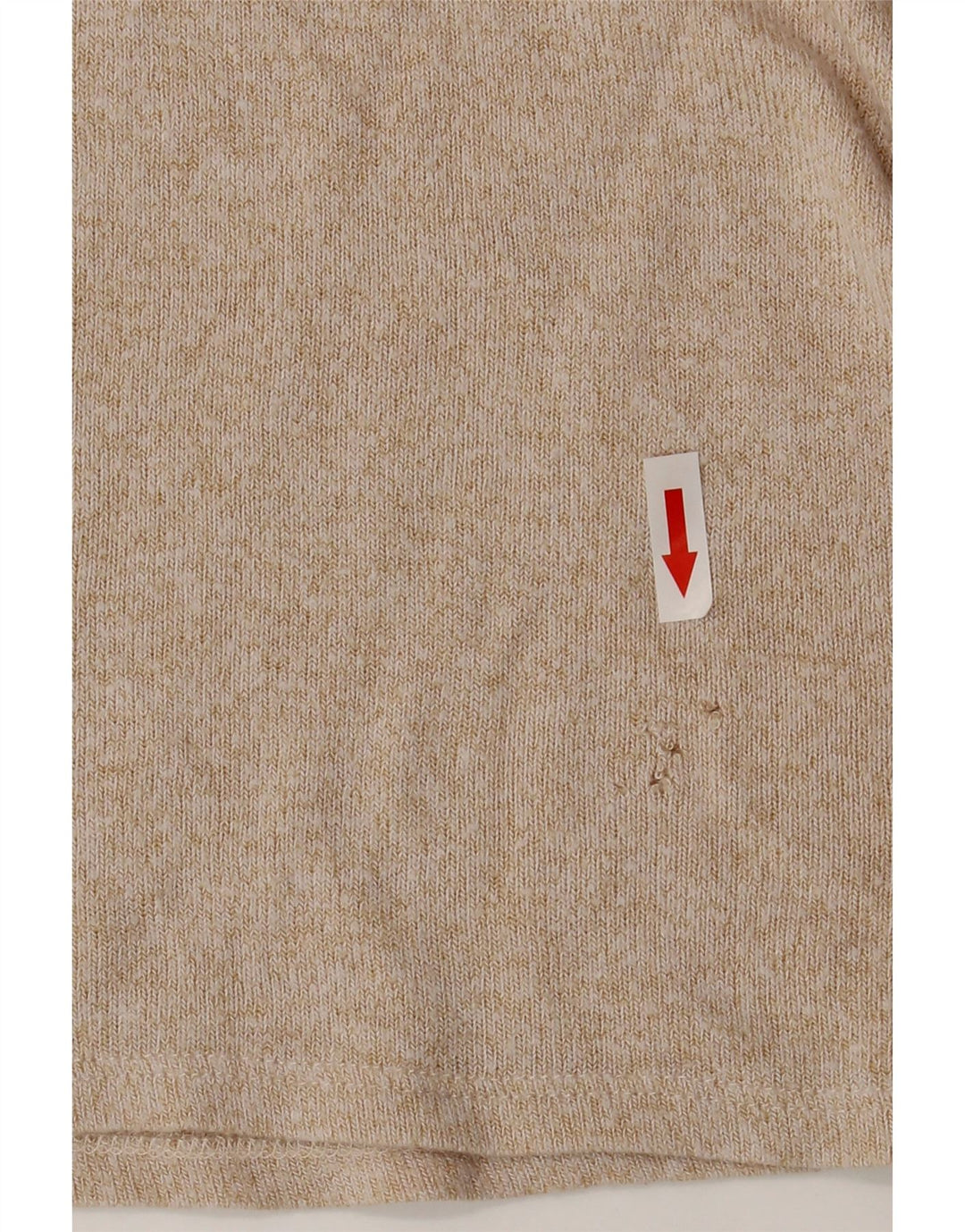 Zara Damen Bluse Top UK 14 Large Beige Viskose