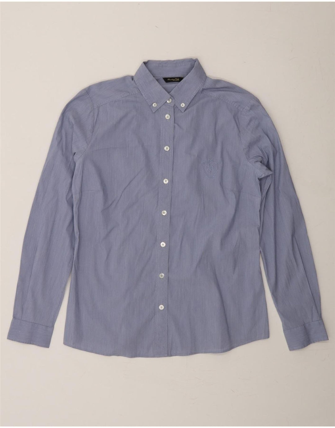 MASSIMO DUTTI Womens Shirt EU 42 Large Blue Pinstripe Vintage Massimo Dutti and Second-Hand Massimo Dutti from Messina Hembry 