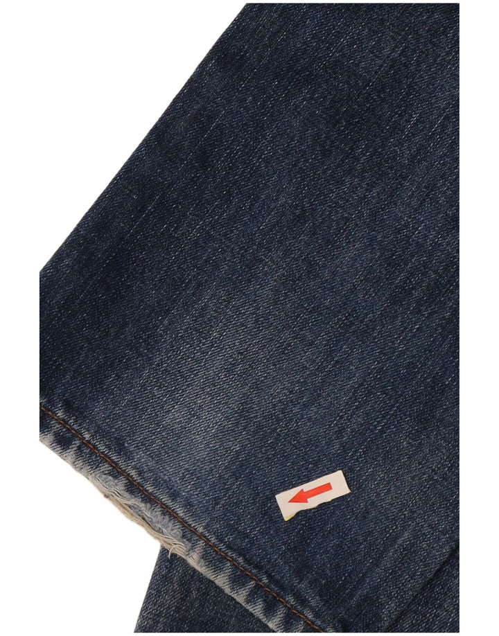 Fat Face Herren Straight Jeans W34 L31 Blaue Baumwolle