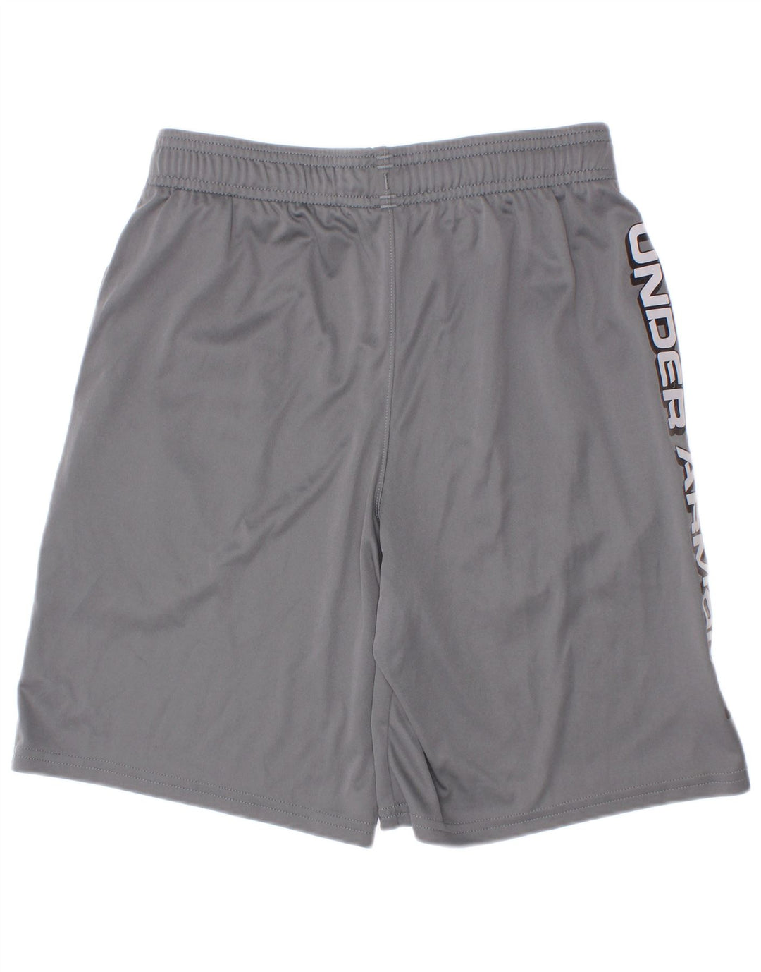 Under Armour Jungen-Sportshorts mit Grafik, 9–10 Jahre, mittelgraues Polyester