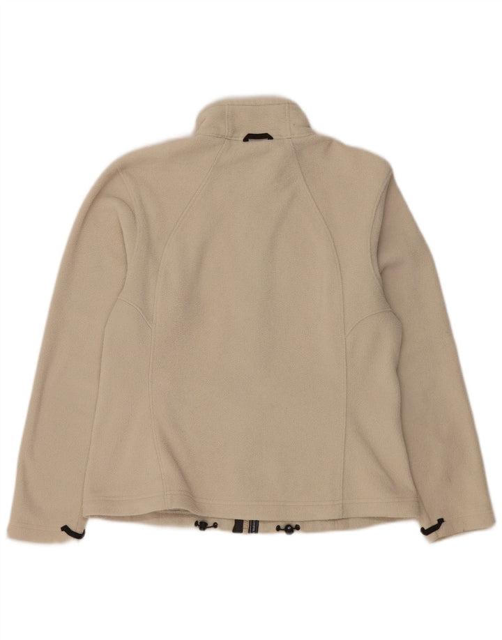 JACK WOLFSKIN Damen Fleecejacke UK 12/14 Medium Off White Polyester