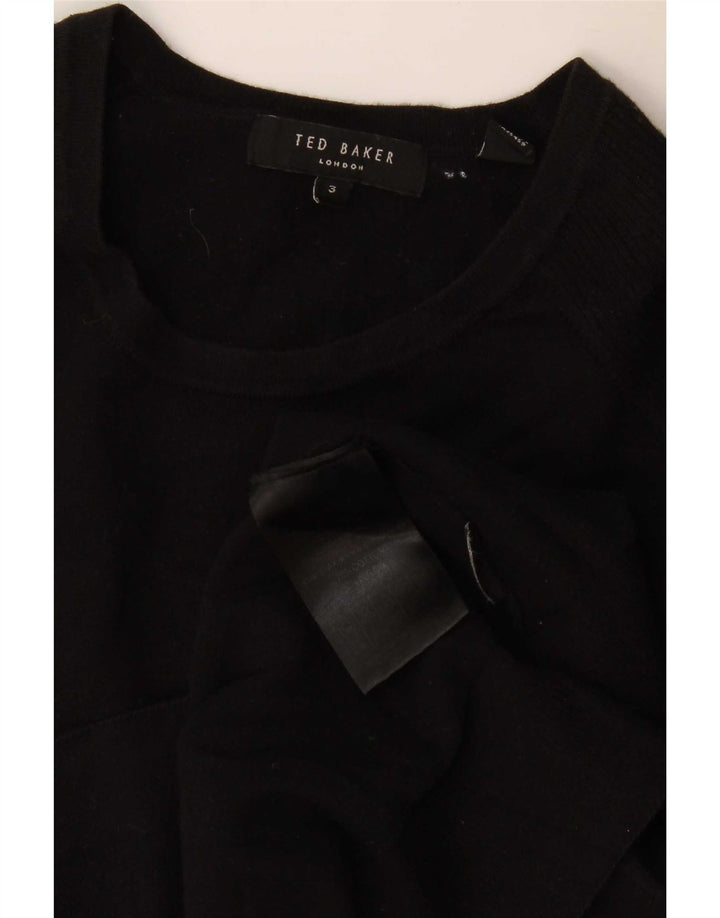 Ted Baker Herren-Pullover mit Rundhalsausschnitt, Größe 3, mittelschwarz
