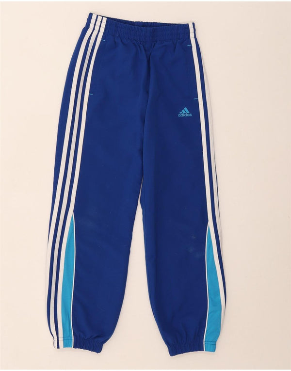 Adidas Jungen-Trainingshose, Jogginghose, 9–10 Jahre, Blau, Farbblock