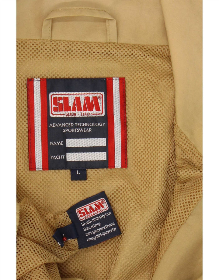Slam Herren Regenjacke UK 40 Large Beige Polyurethan