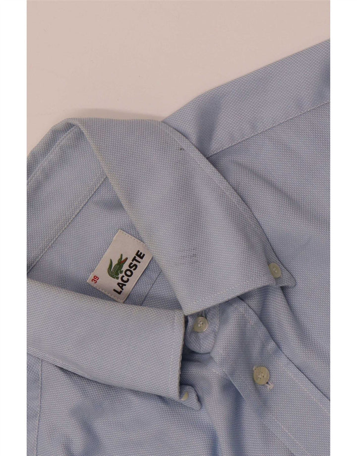 Lacoste Herrenhemd Größe 39 Mittelblau